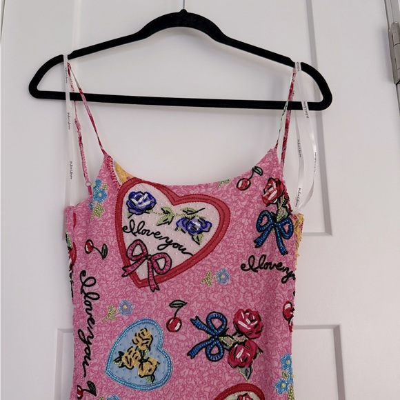 For Love & Lemons I Love You Beaded Mini Dress NEW with tags - Picture 4 of 8